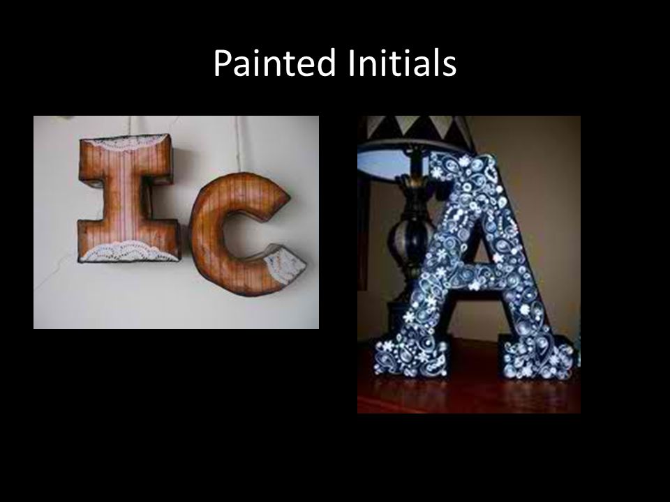 Painted Initials
