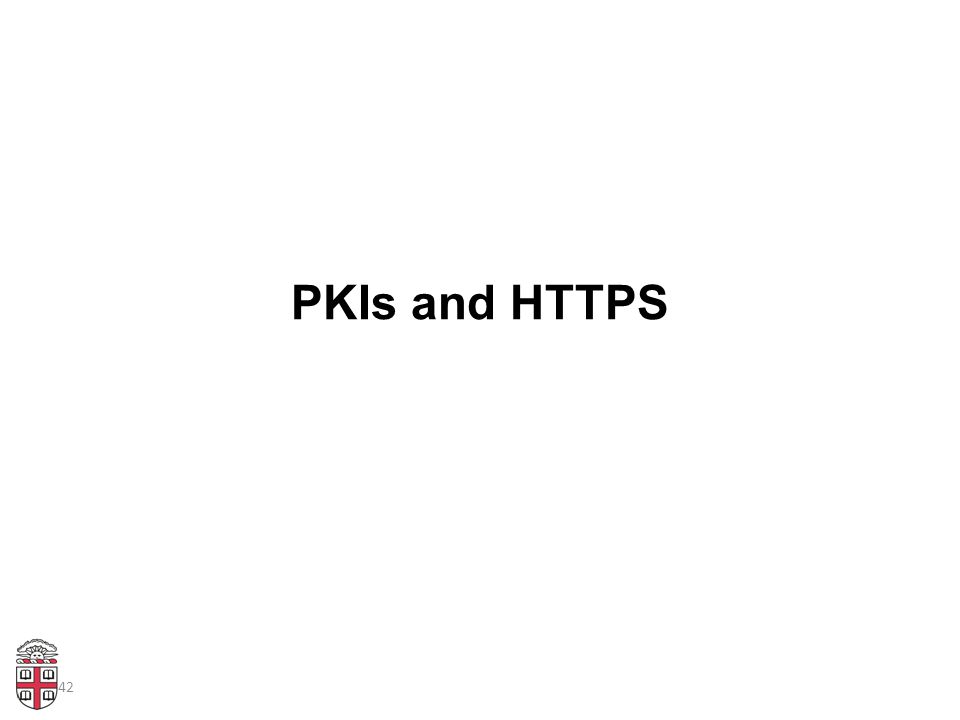 42 PKIs and HTTPS