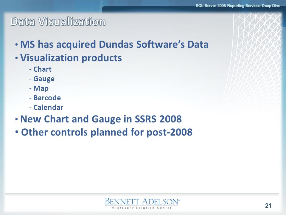 Dundas Charts For Reporting Services 2008