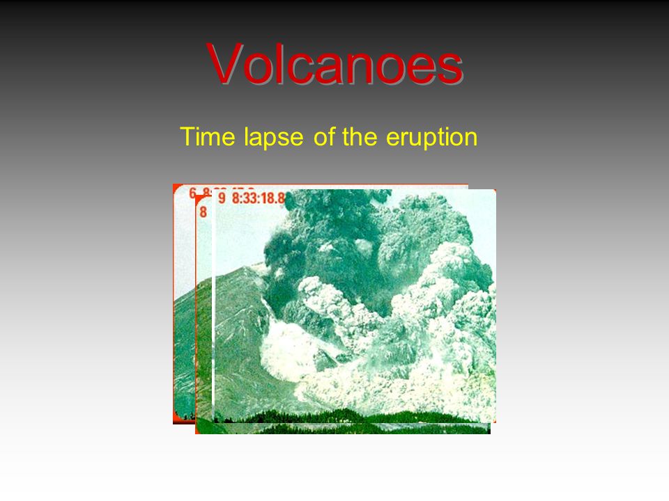 Time lapse of the eruption