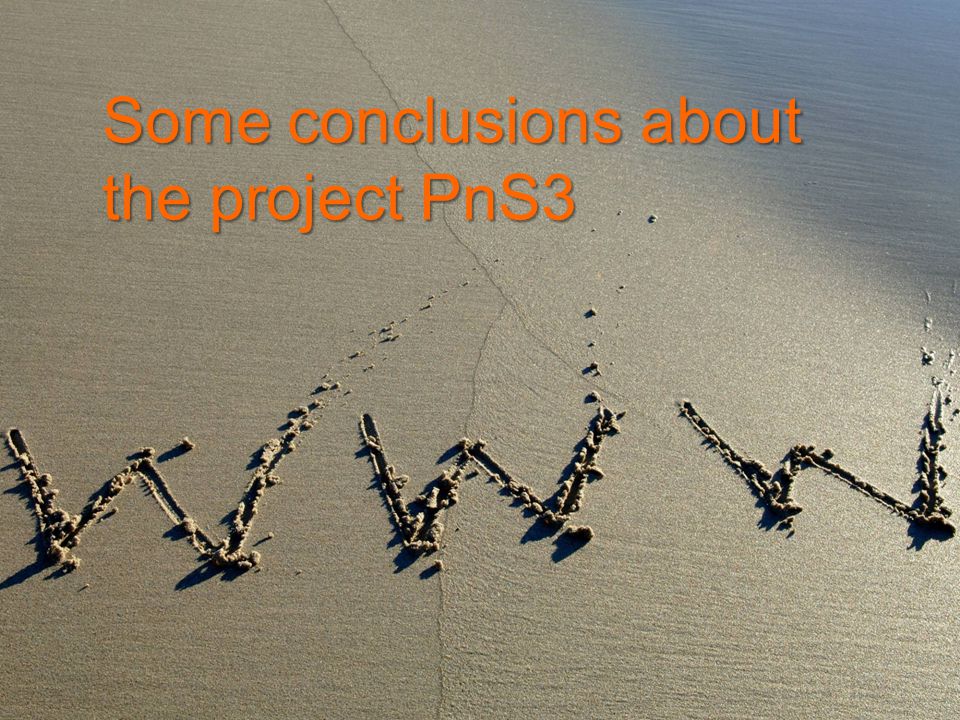 Some conclusions about the project PnS3