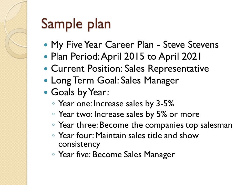 5 yr plans an important tool for a career life strategy 5 year career plan example