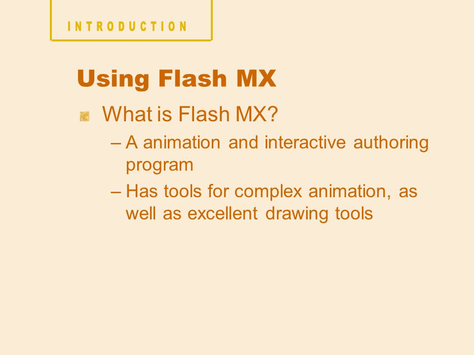 What is Flash MX.