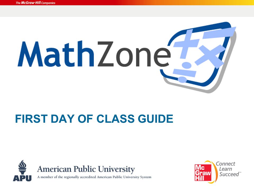 FIRST DAY OF CLASS GUIDE
