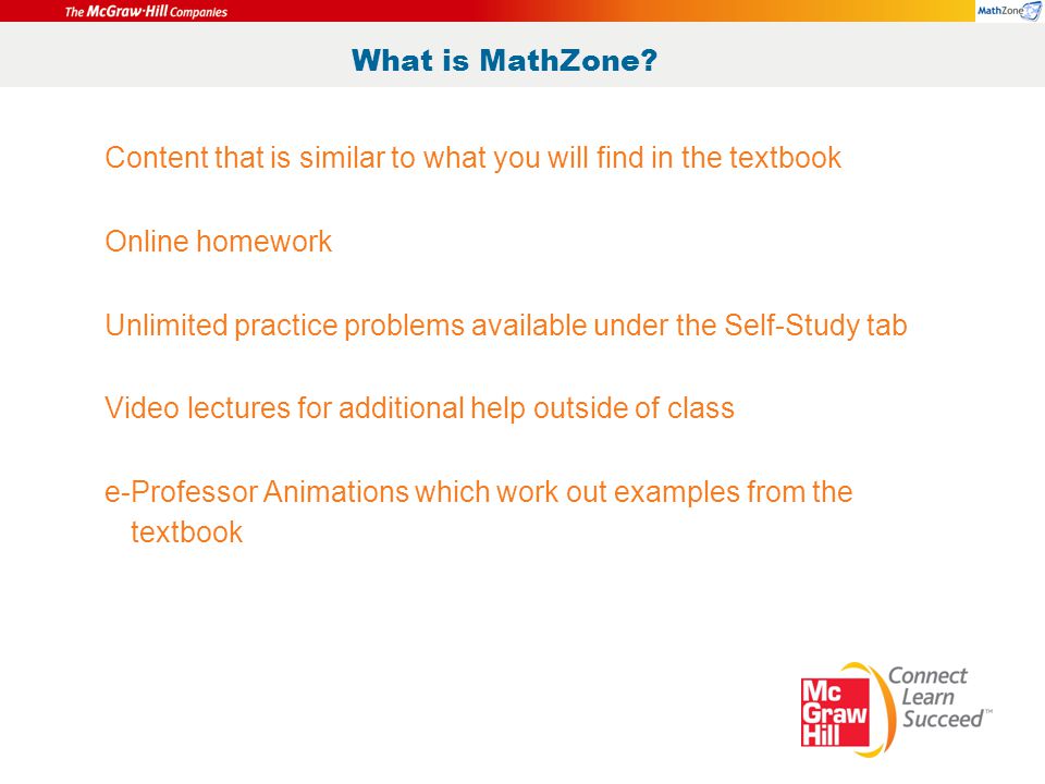 What is MathZone.