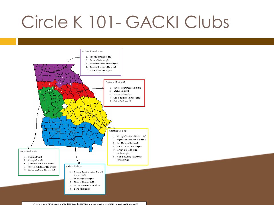 Circle K 101- GACKI Clubs