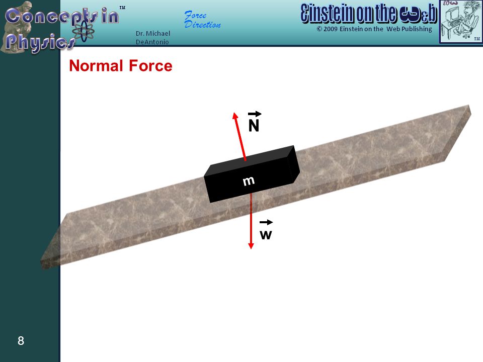 Force Direction 8 Normal Force m N m N w