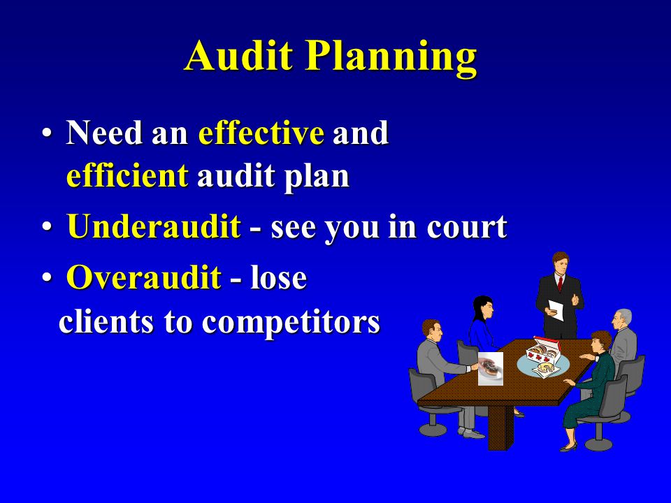 Does planning need the plan. Effective and independent Audit.