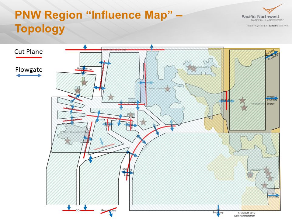 7 PNW Region Influence Map – Topology Cut Plane Flowgate