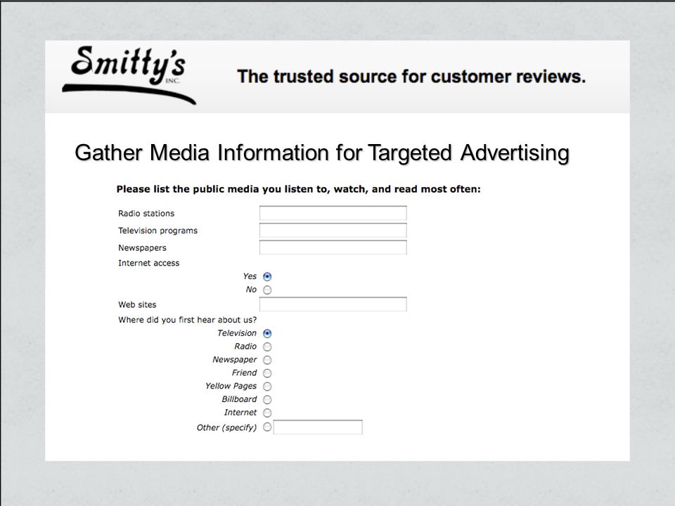 Gather Media Information for Targeted Advertising