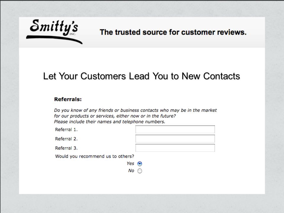 Let Your Customers Lead You to New Contacts