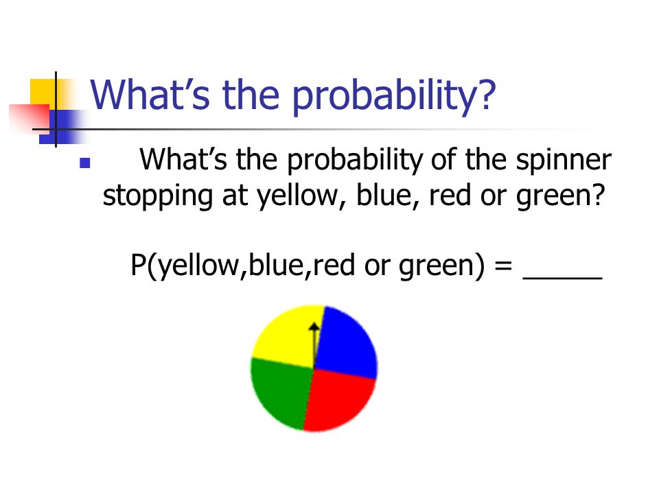 What’s the probability.