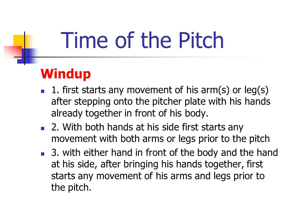 Time of the Pitch Windup 1.