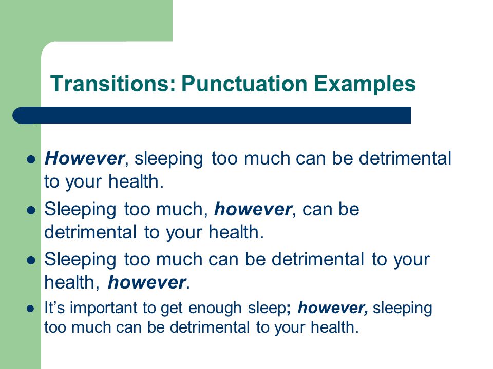 transition signals why do we need them different types punctuation punctuation examples
