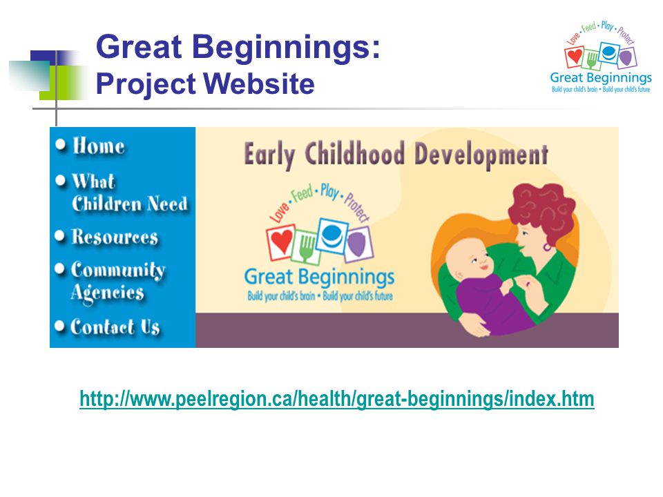 Great Beginnings: Project Website