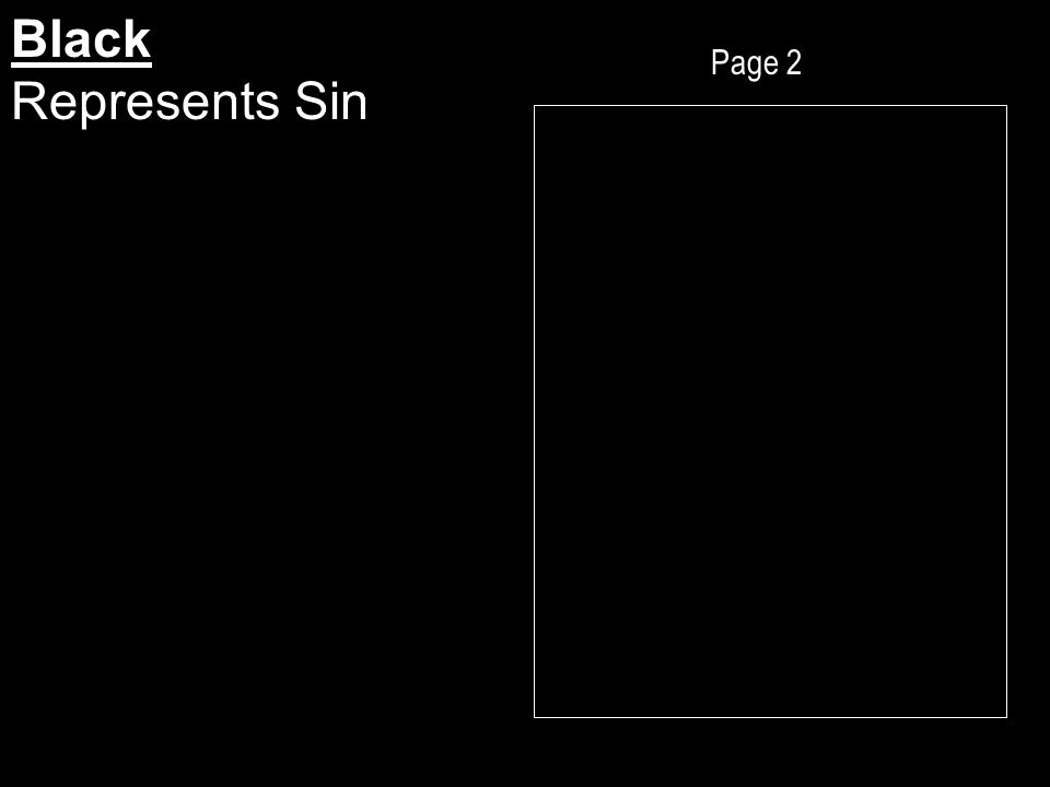 Page 2 Black Represents Sin