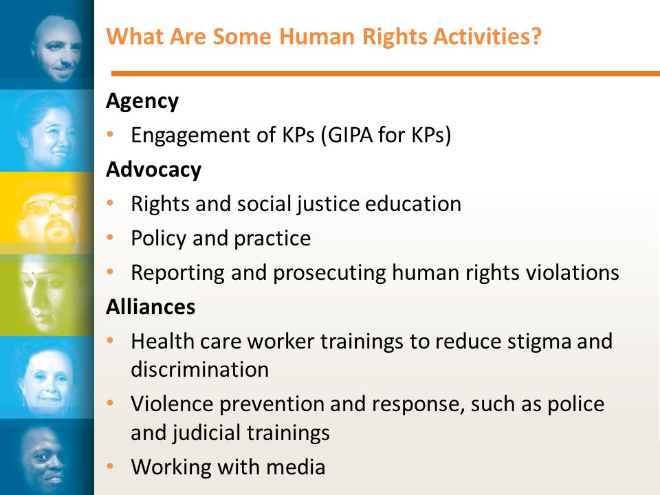 What Are Some Human Rights Activities.