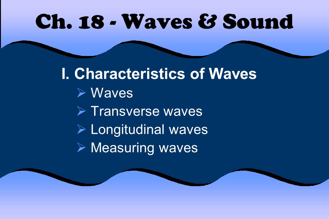 Ch Waves & Sound I.