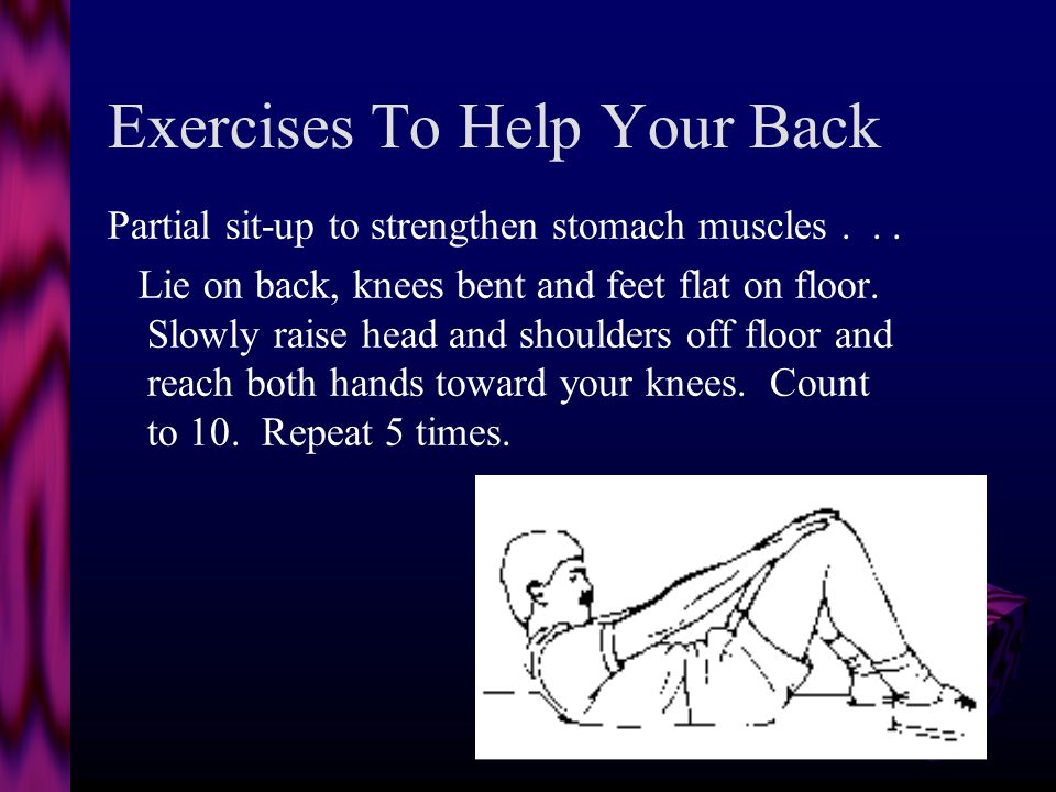 Exercises To Help Your Back Leg raises while seated...