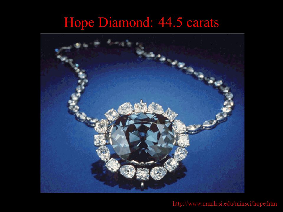 Hope Diamond: 44.5 carats