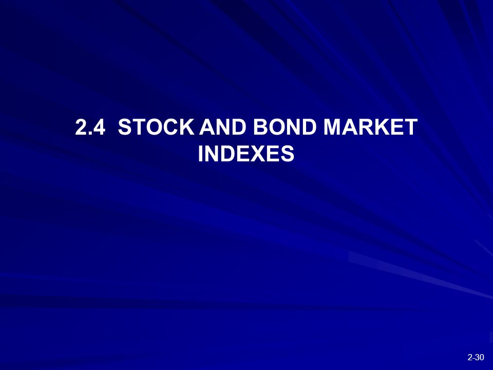 STOCK AND BOND MARKET INDEXES