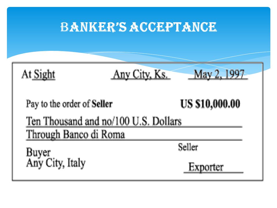 Banker’s Acceptance