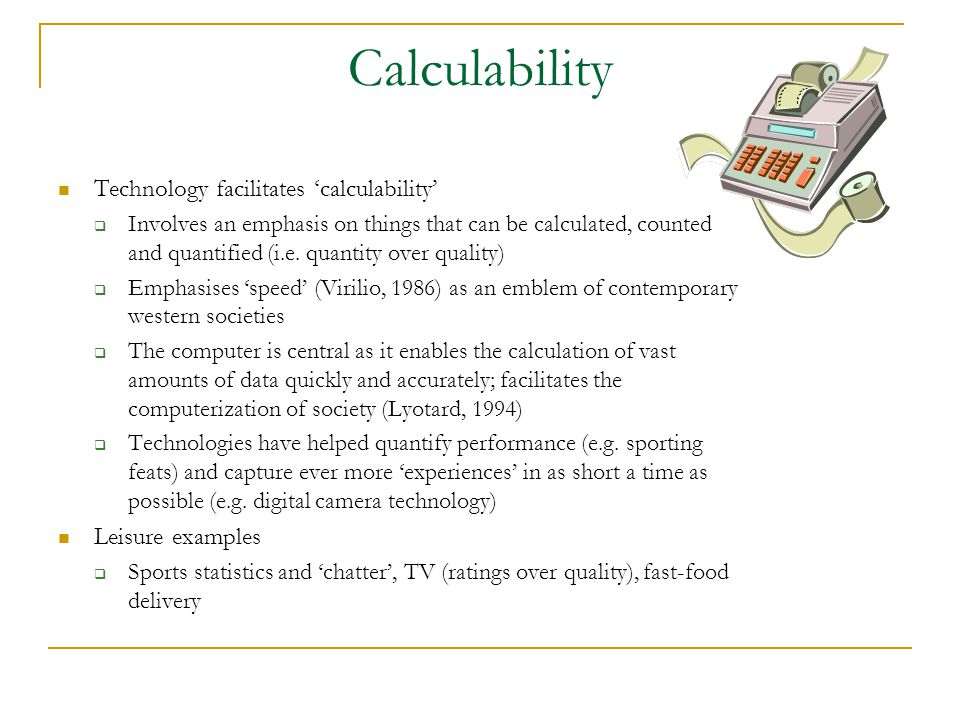 what is calculability