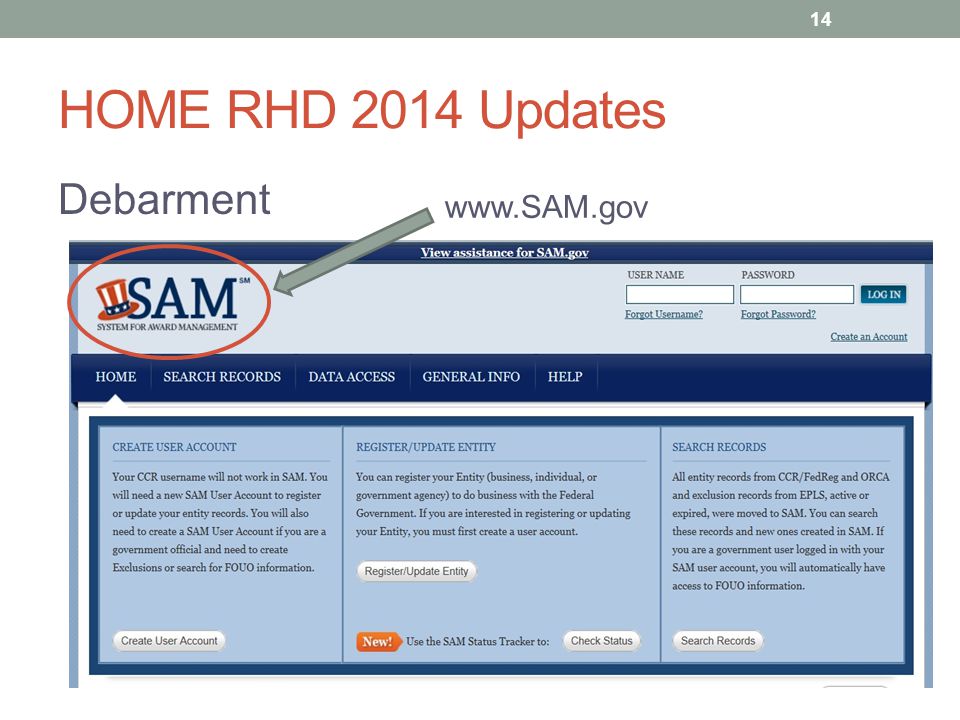 HOME RHD 2014 Updates Debarment   14