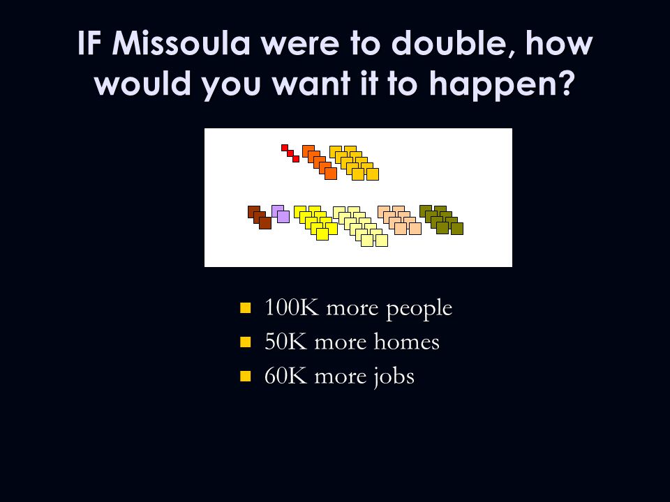 IF Missoula were to double, how would you want it to happen.