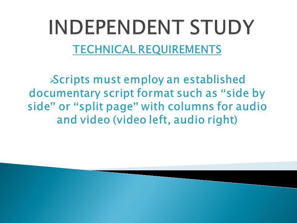 technical requirements students write a script for a documentary documentary scripts
