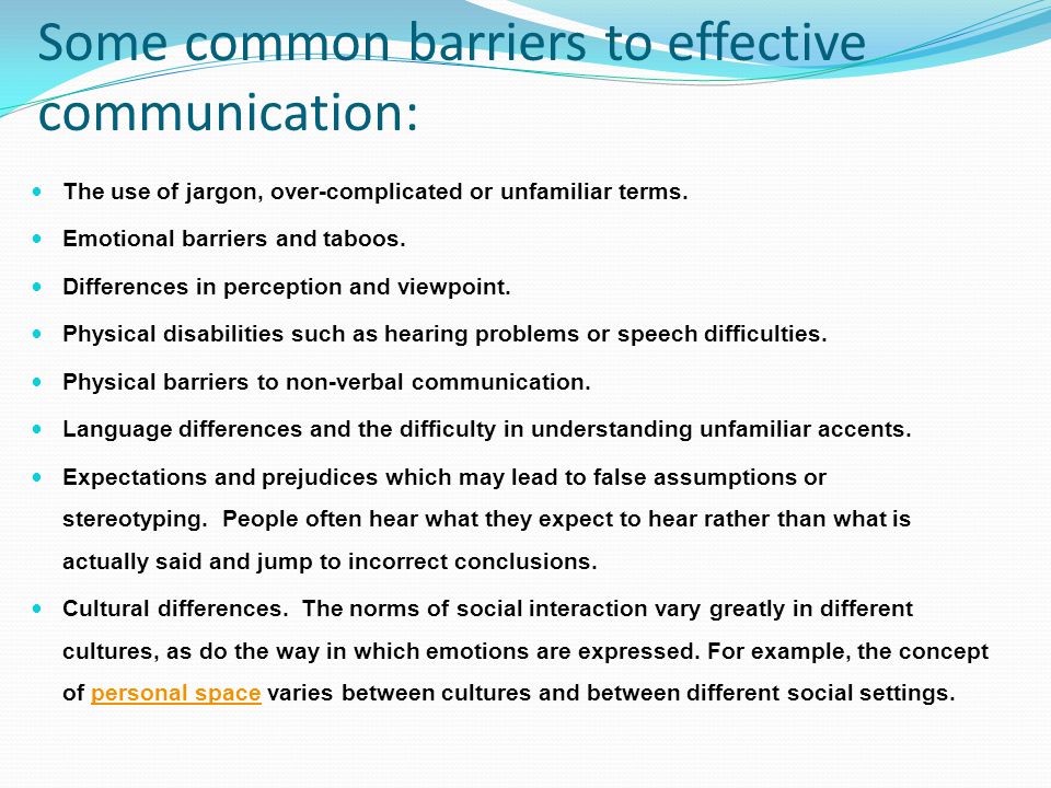 Cultural Barriers To Communication In Health And Social Care