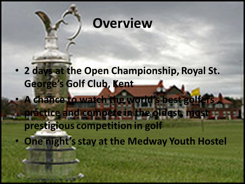 Overview 2 days at the Open Championship, Royal St.