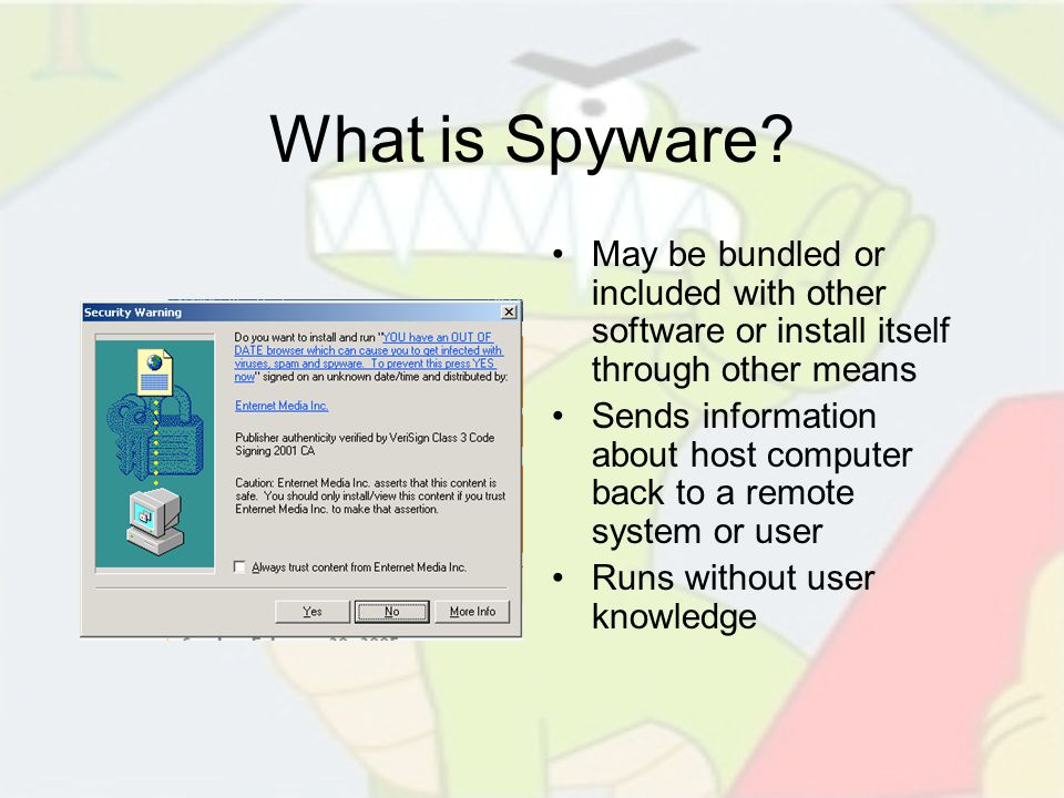 What is Spyware.