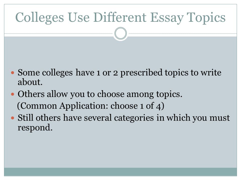 The Yellow Wallpaper Analysis Essay Colleges Use Different Essay Topics Some Colleges Have Or Prescribed Topics To Write About Proposal Essay Ideas also Essay On Health Care Advanced Composition Considerations For Writing Your College Essays The Newspaper Essay