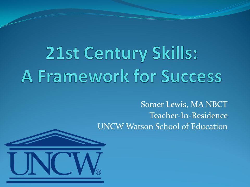 Somer Lewis, MA NBCT Teacher-In-Residence UNCW Watson School of Education