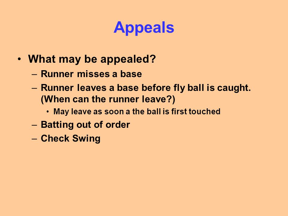 Appeals What may be appealed.