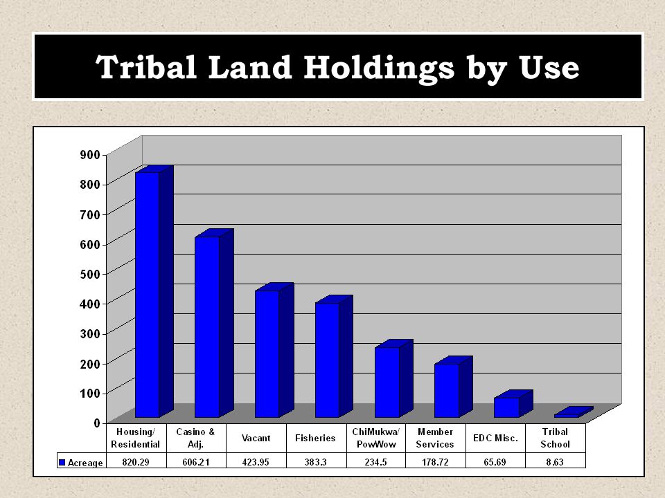 Tribal Land Holdings by Use