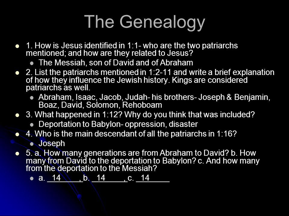 The Genealogy 1.