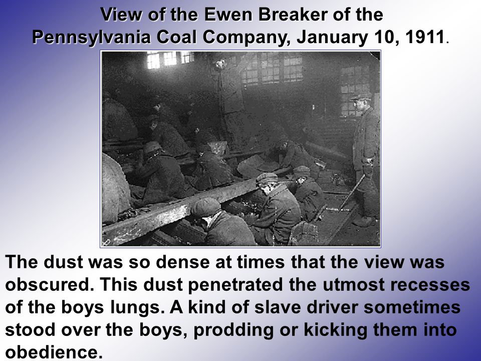 View of the Ewen Breaker of the Pennsylvania Coal Company, January 10, 1911.