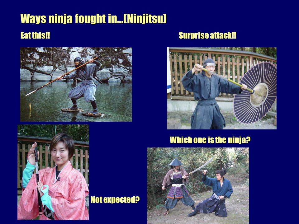 Weapons of Ninja/Shinobi Samurai swords Kunai Shuriken Scythe Shuriken Scythe