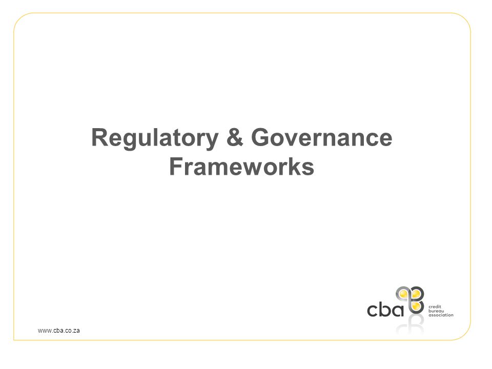 Regulatory & Governance Frameworks