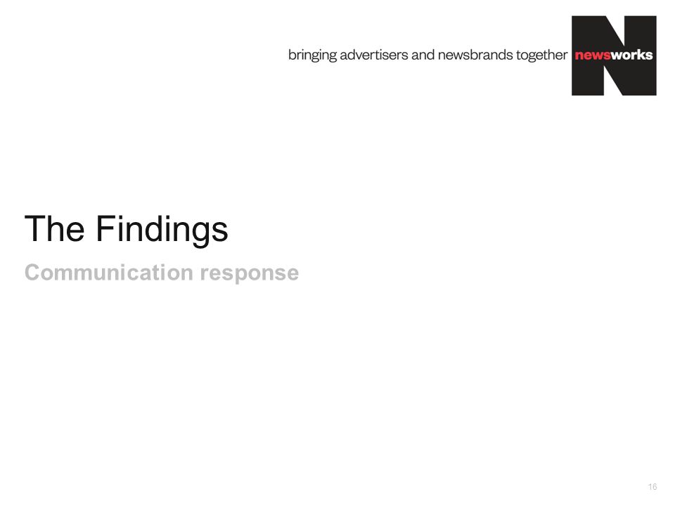 The Findings 16 Communication response