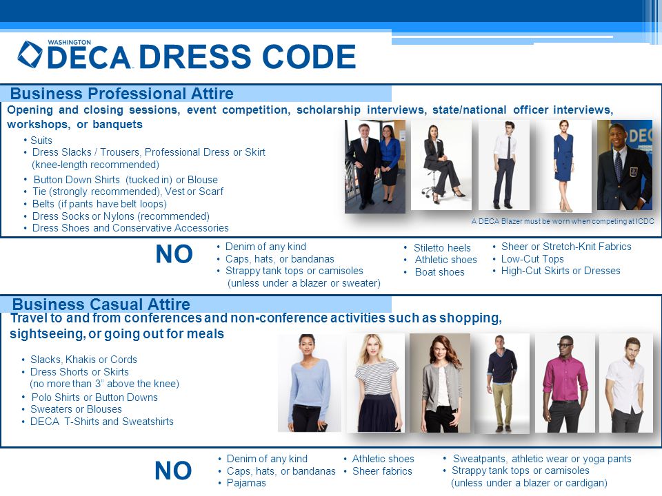 deca business casual