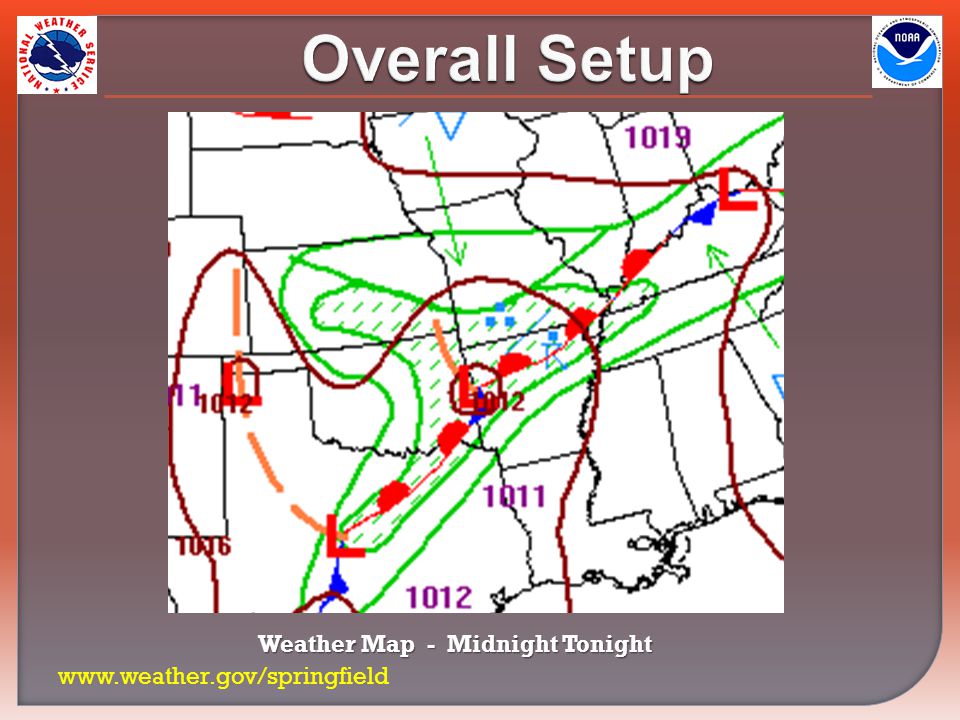 Overall Setup   Weather Map - Midnight Tonight