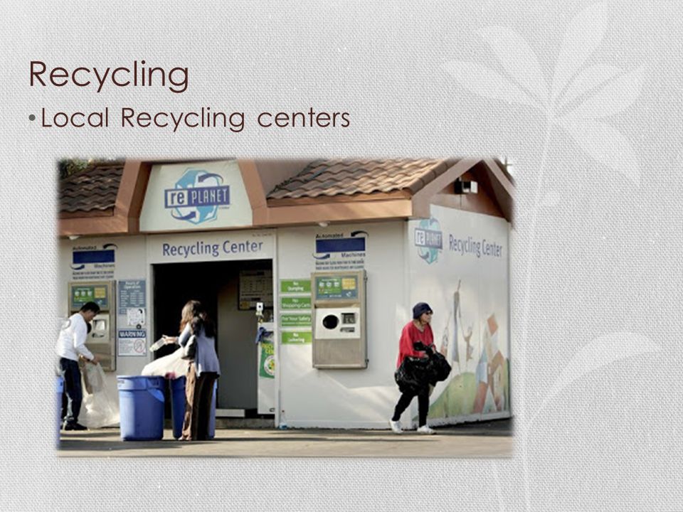 Recycling Local Recycling centers