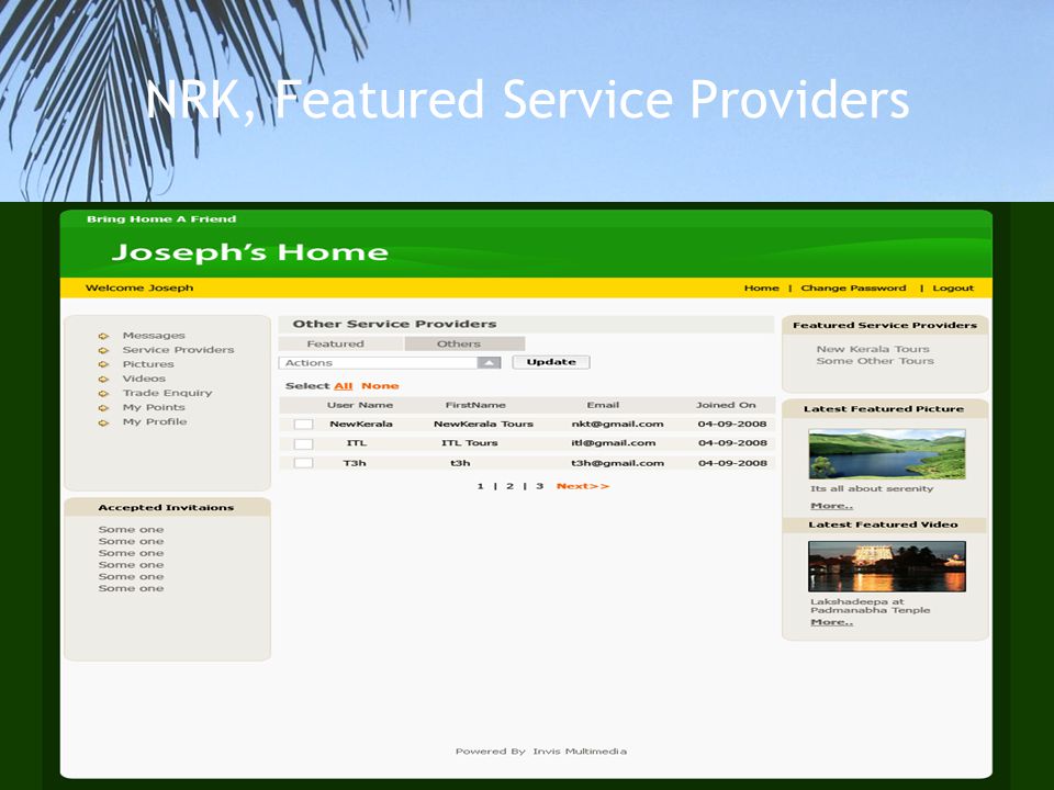 NRK, Featured Service Providers