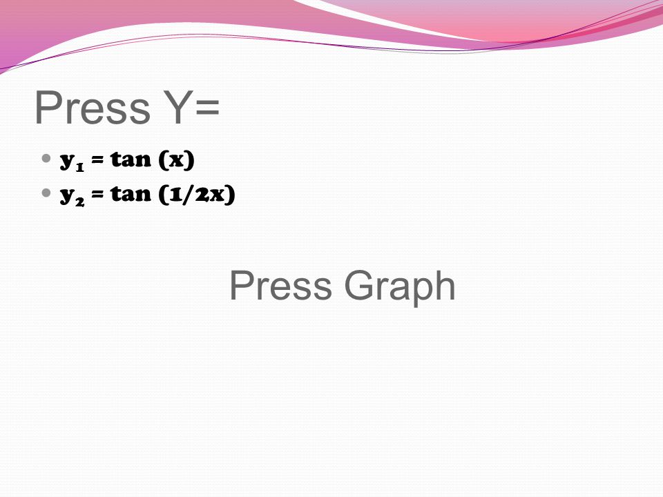 Graphing Tangent And Cotangent Graphing Tangent Curve Y Tan X 0 6 4 3 2 2 3 3 4 5 6 7 6 5 4 4 3 3 2 5 3 7 Ppt Download