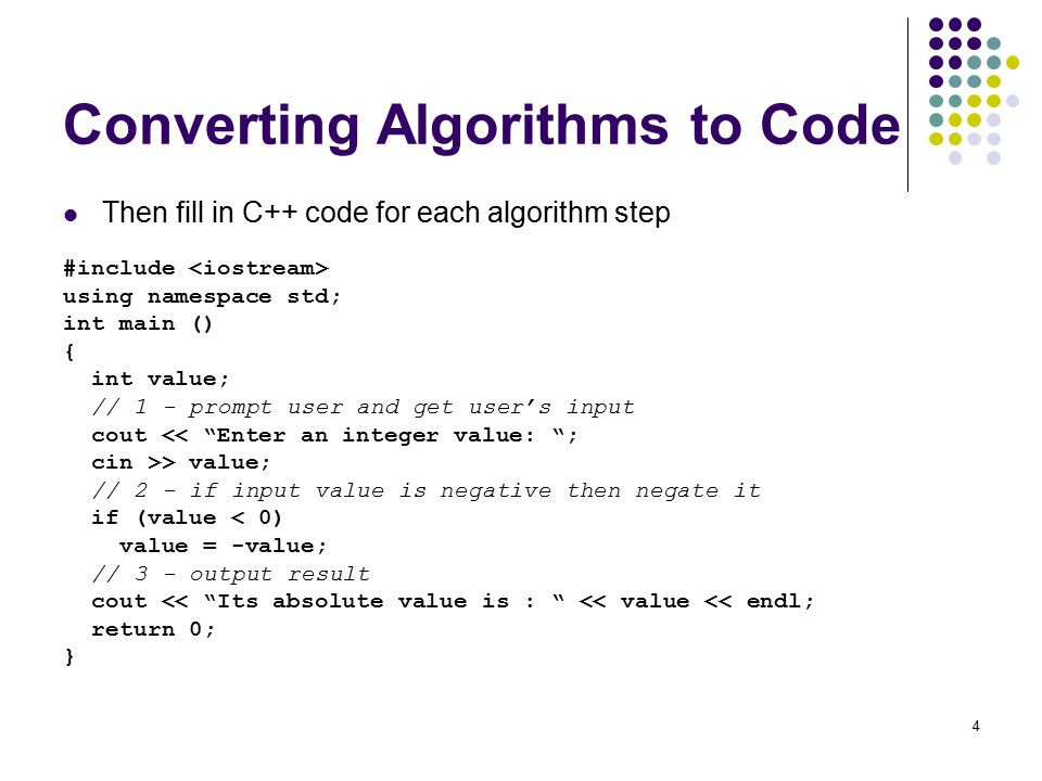 1 Algorithms Basic Control Structures Comparisons and if (…) statement ...
