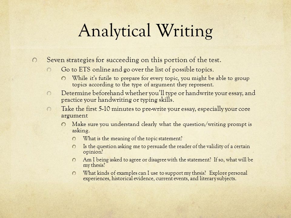 analytical writing prompts
