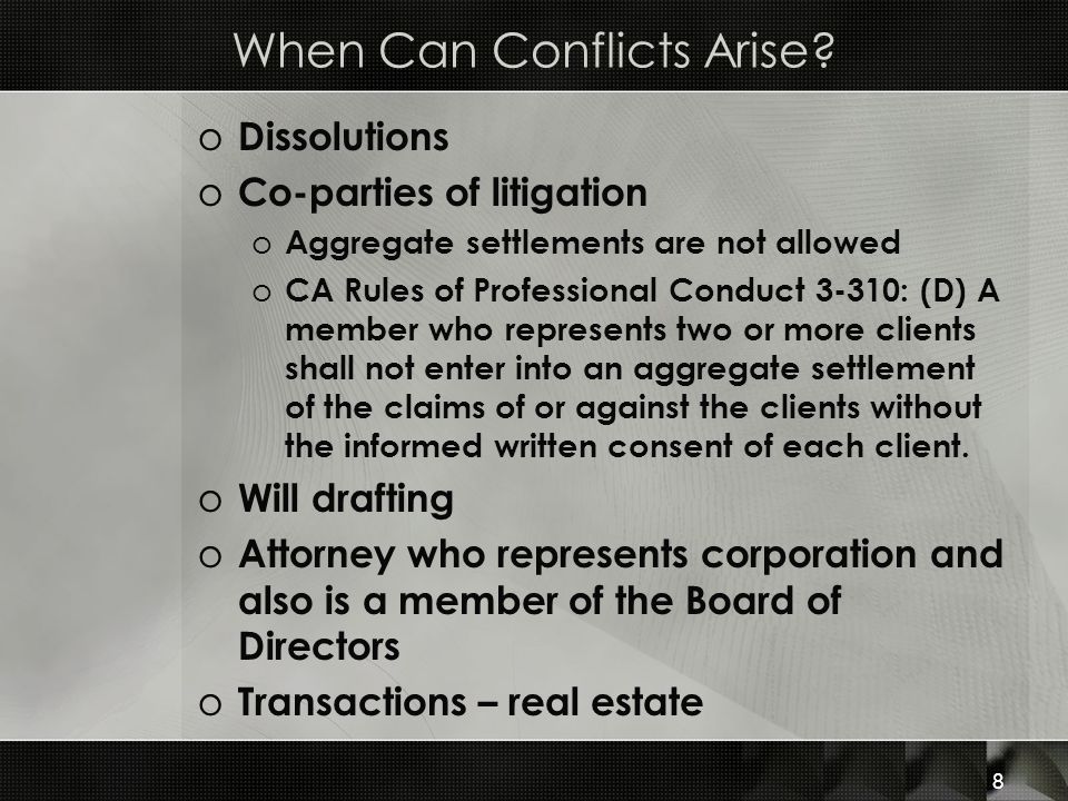 When Can Conflicts Arise.